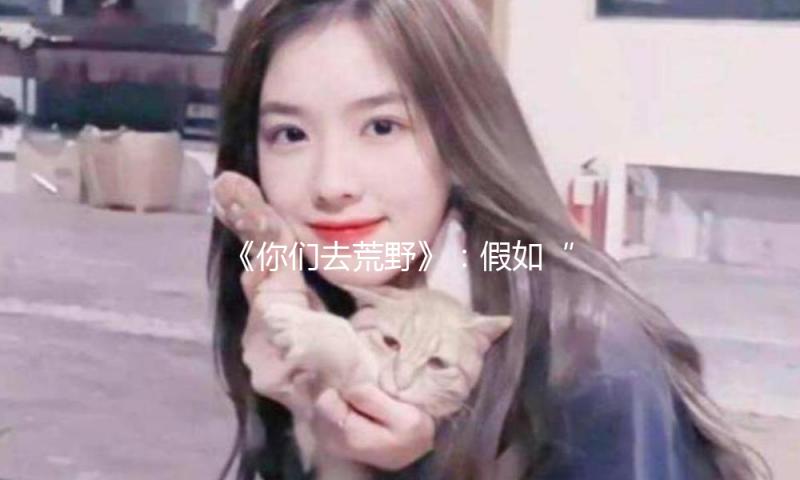 《你们去荒野》：假如“掉落”是残次的命运 — 新京报