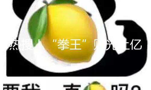 热搜！“拳王”败光上亿元家产？妻子卖包还债