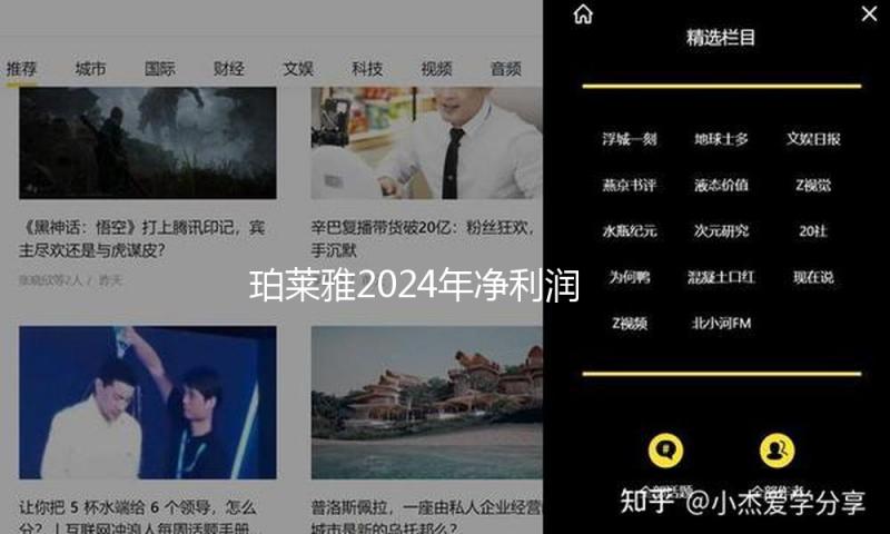 珀莱雅2024年净利润增加30%