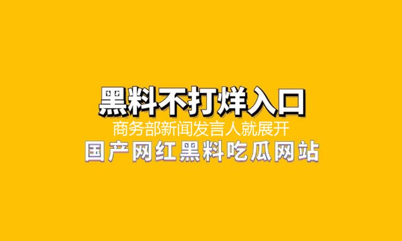 商务部新闻发言人就展开加强战略矿藏出口全链条管控作业应询答记者问