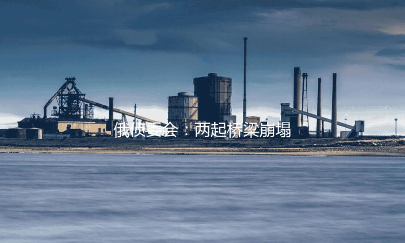俄侦委会：两起桥梁崩塌均系爆破引起 已打开刑事查询 — 新京报