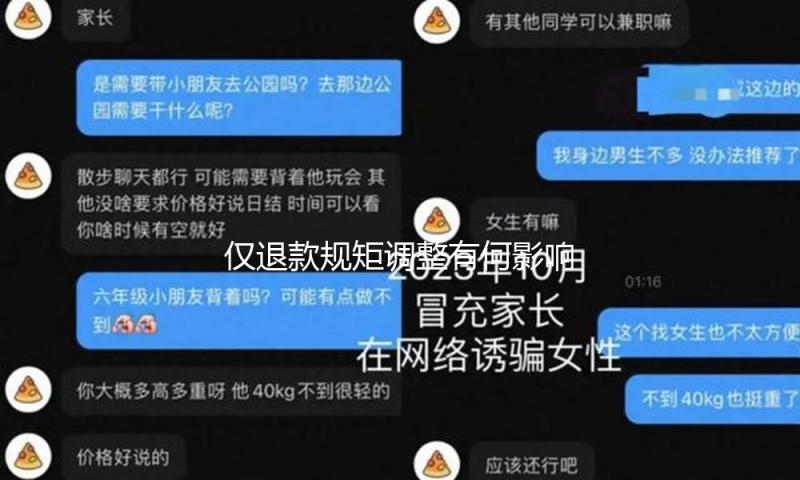 仅退款规矩调整有何影响