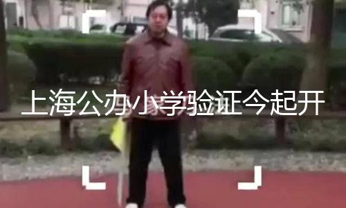 上海公办小学验证今起开端，下周一和周二分区进行民办摇号