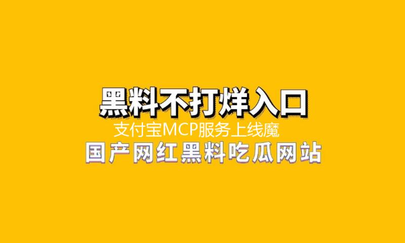 支付宝MCP服务上线魔搭社区 — 新京报