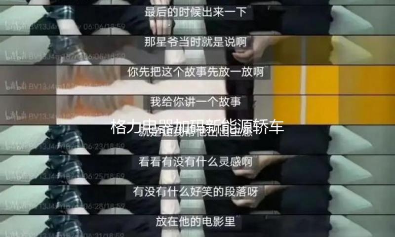 格力电器加码新能源轿车供应链 钟成堡称已对接人形机器人供应链 — 新京报