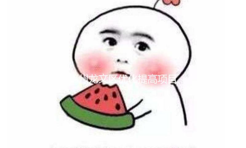 漳州龙文区优化提高项目作业专班推动会举行