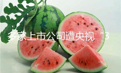 多家上市公司遭央视“3·15”晚会直接点名！交易所紧迫问询！