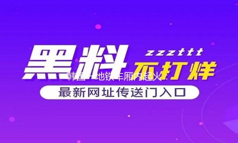 韩国一地铁车厢内起火：纵火嫌疑人被捕获，暂无人员伤亡陈述 — 新京报