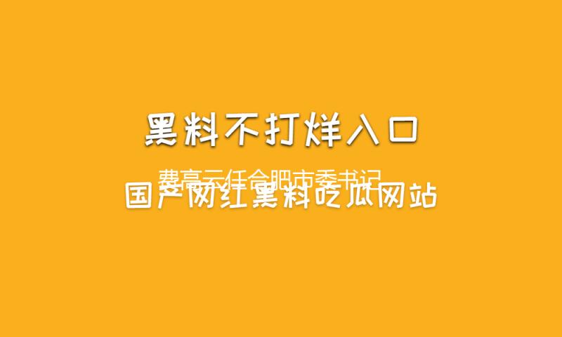 费高云任合肥市委书记 — 新京报